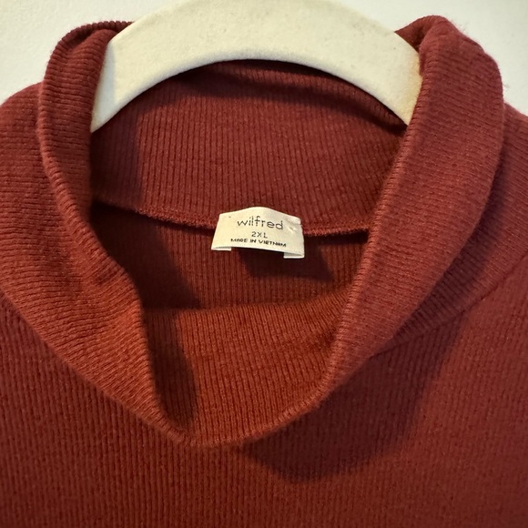 Aritzia Wilfred only turtleneck sweater, maroon size XXL - Picture 2 of 2